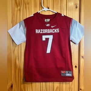 Nike Arkansas Razorback boys jersey size 5
Number 7